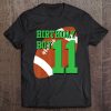 11Th Birthday Football Boy Shirt 11 Year Old Field Players Tee