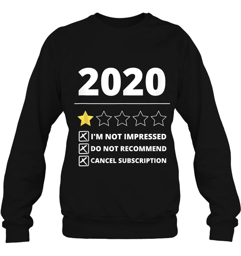 2020 Review 1 Star Rating - Funny Gifts For Women Men Kids Tank Top Sweatshirt