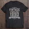 30Th Birthday Gift Vintage February 1990 30 Years Old Tee