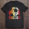 70S Soccer Lover Fun Football Retro Coach Gift Tee