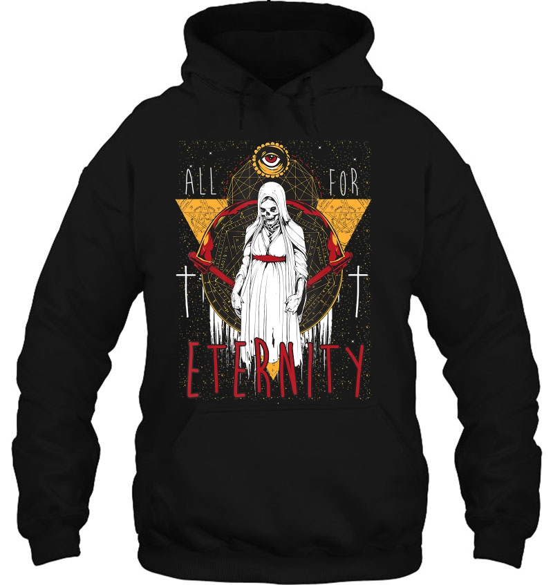 All For Eternity Skeleton Halloween Exorcist Skull Nun Shirt Mugs