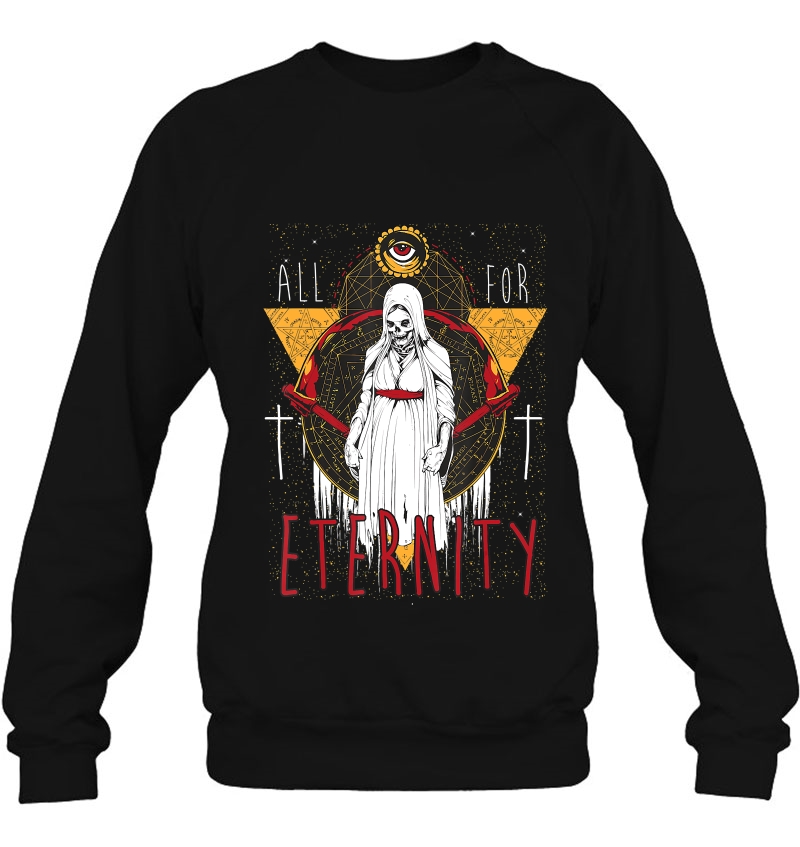 All For Eternity Skeleton Halloween Exorcist Skull Nun Shirt Mugs