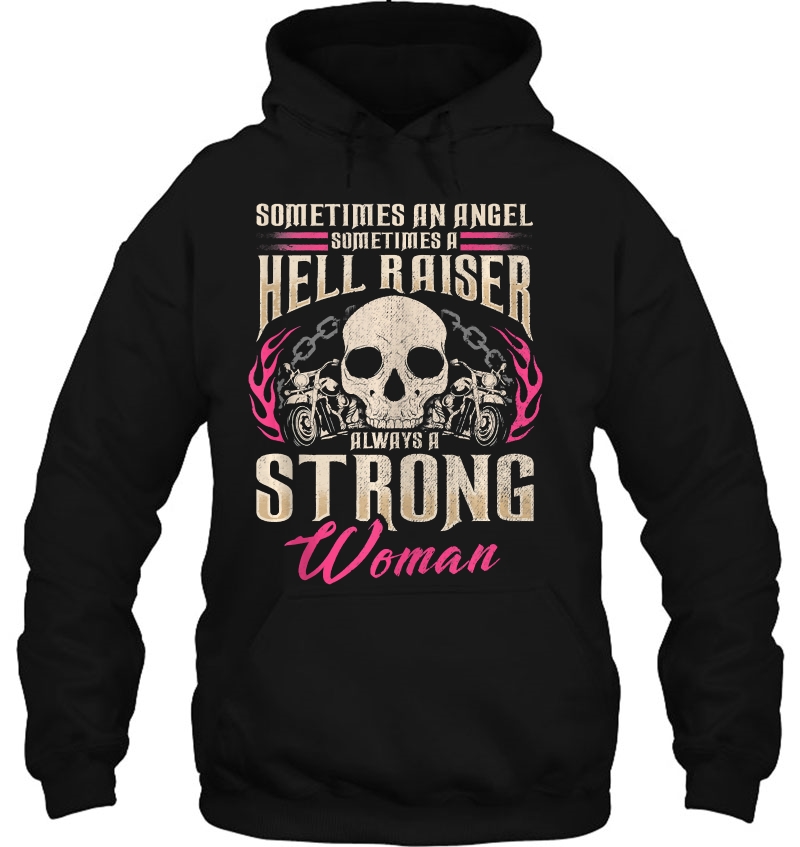 Biker Bitch Motorcycle Angel Hell Raiser Strong Woman Tank Top Mugs