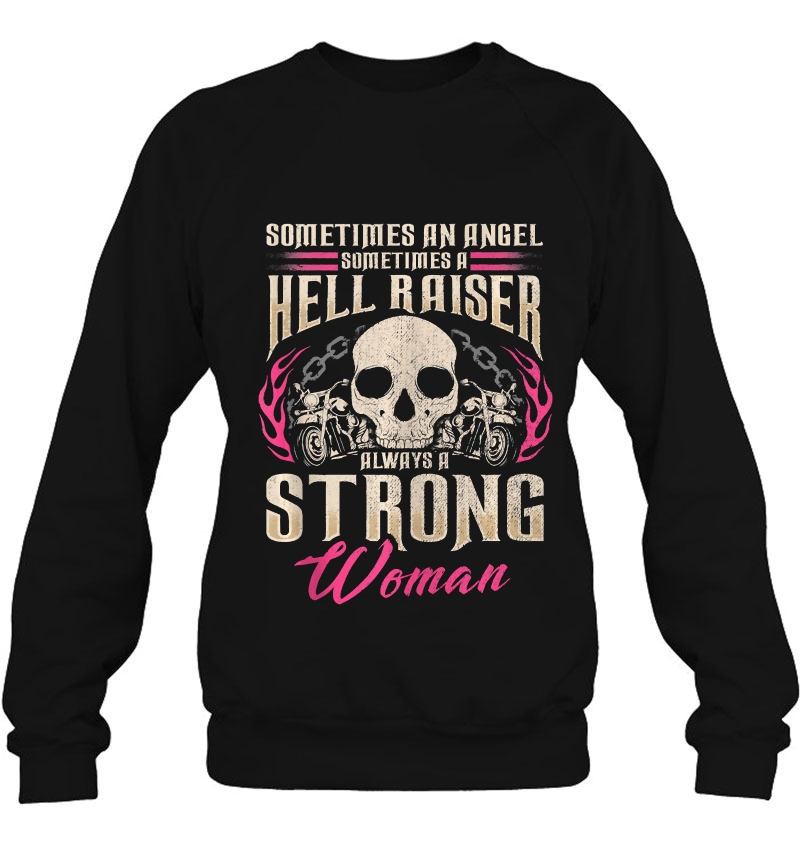 Biker Bitch Motorcycle Angel Hell Raiser Strong Woman Tank Top Mugs