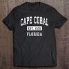 Cape Coral Florida Fl Vintage Established Sports Design Tee