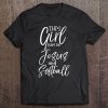 Christian Sports Gift This Girl Runs On Jesus And Softball Tee