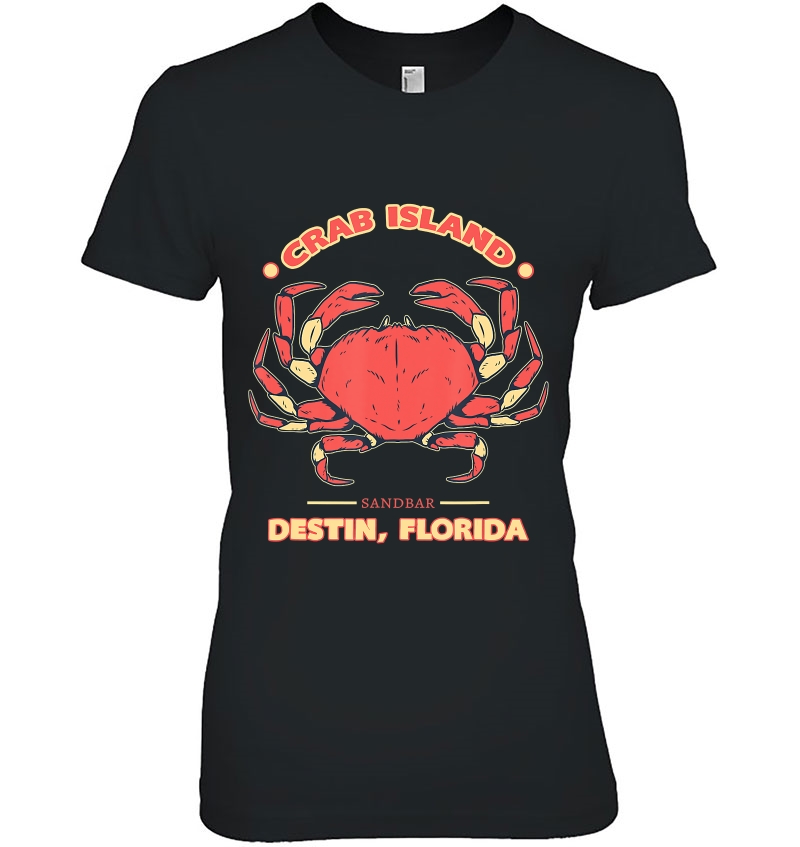 Crab Island Destin, Florida Fl Sandbar Souvenir Ladies Tee