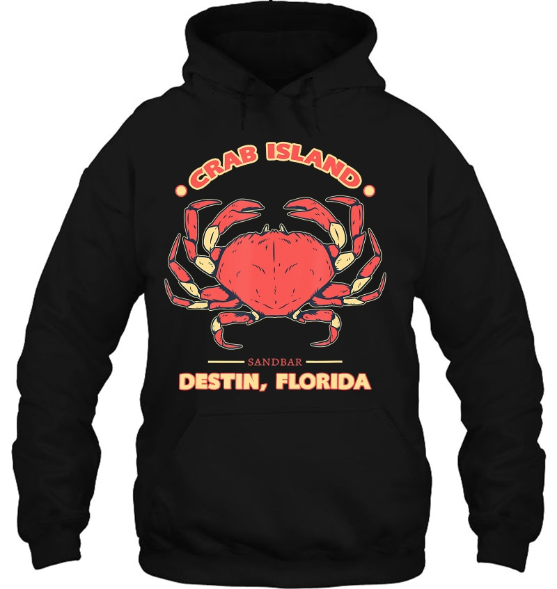 Crab Island Destin, Florida Fl Sandbar Souvenir Hoodie