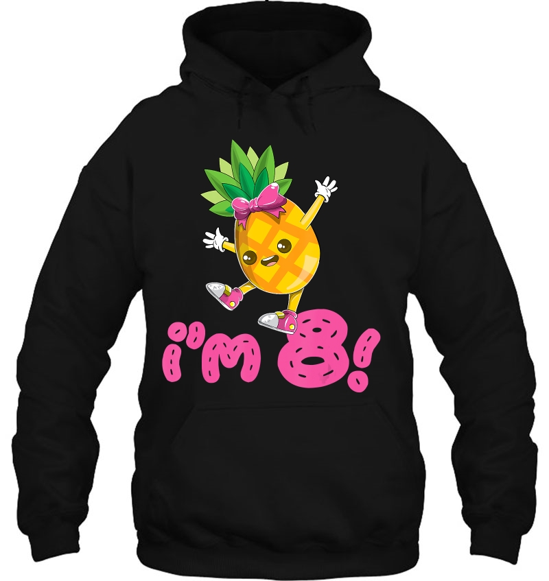 Cute Pineapple I'm 8 Years Old Girls Birthday Party Mugs