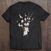 Cute White Cat Willows Flowers Cat Floral Cats Lover Tee