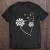 Dandelion Paw Print Cute Dog Lover Gift Dog Mom Flower Tee