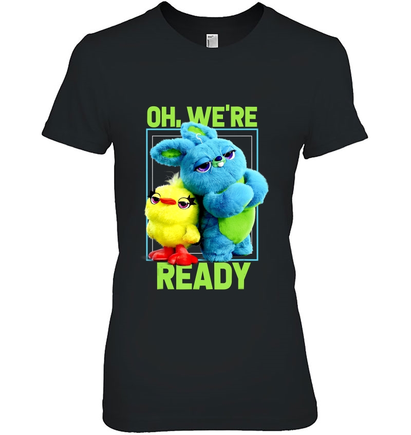 Pixar Toy Story 4 Ducky & Bunny We're Ready Poster Hoodie