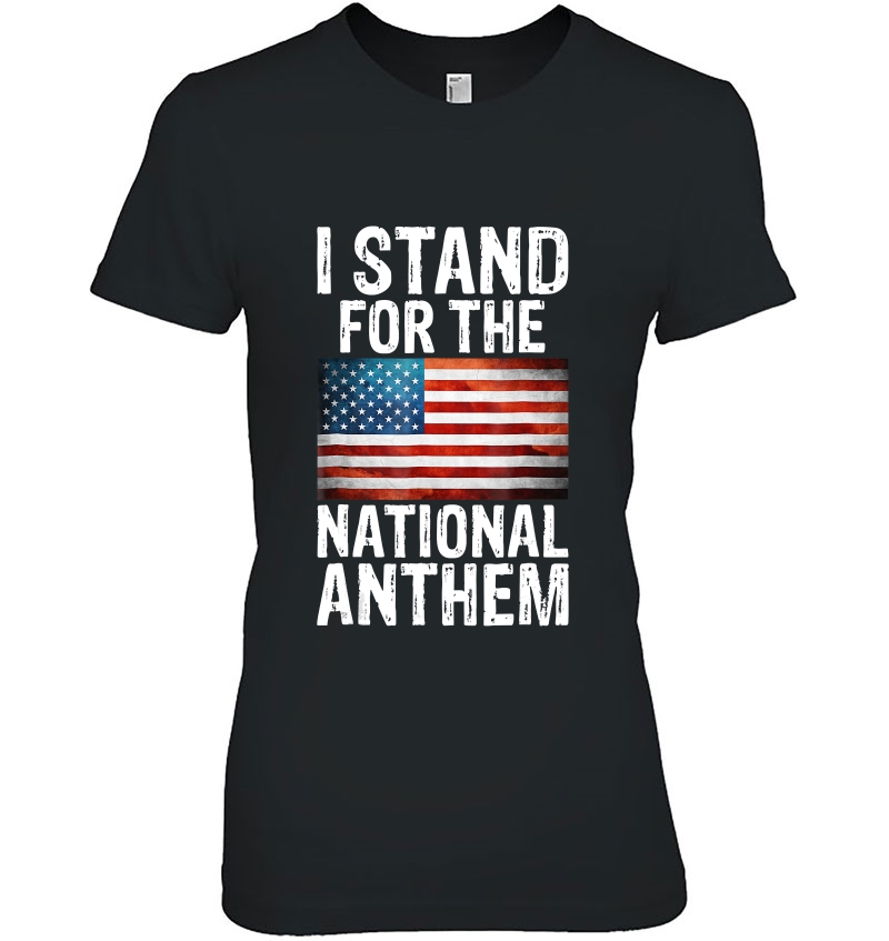 I Stand For The National Anthem Usa Flag Design Hoodie