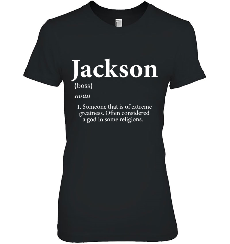 Jackson Shirt Definition Personalized Name Gif Hoodie