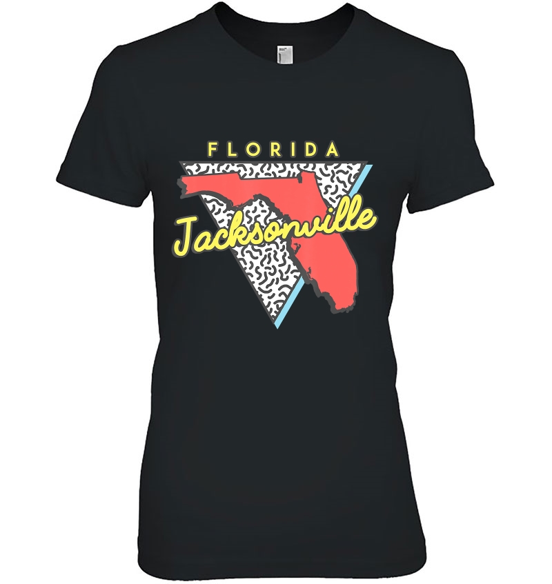 Jacksonville Florida 80S Design Souvenirs Hoodie