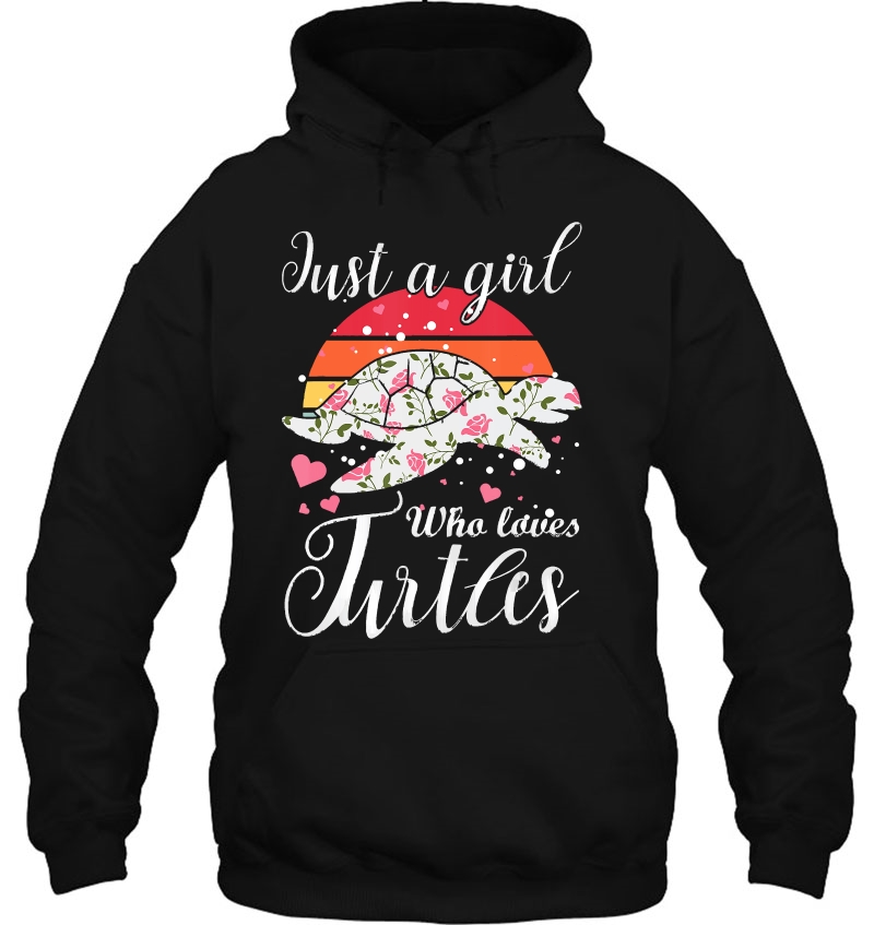 Just A Girl Who Loves Turtles Women & Girls Floral Tortoise Mugs