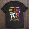 Kids 3 Year Old Kid 3Th Birthday Awesome Gift Dabbing Unicorn Tee