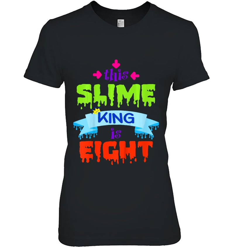 Kids 8Th Birthday Slime King Shirt 8 Year Old Boys Party Gift Hoodie