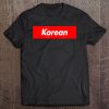 Korean Box Funny Logo Super Meme South Korea Tee