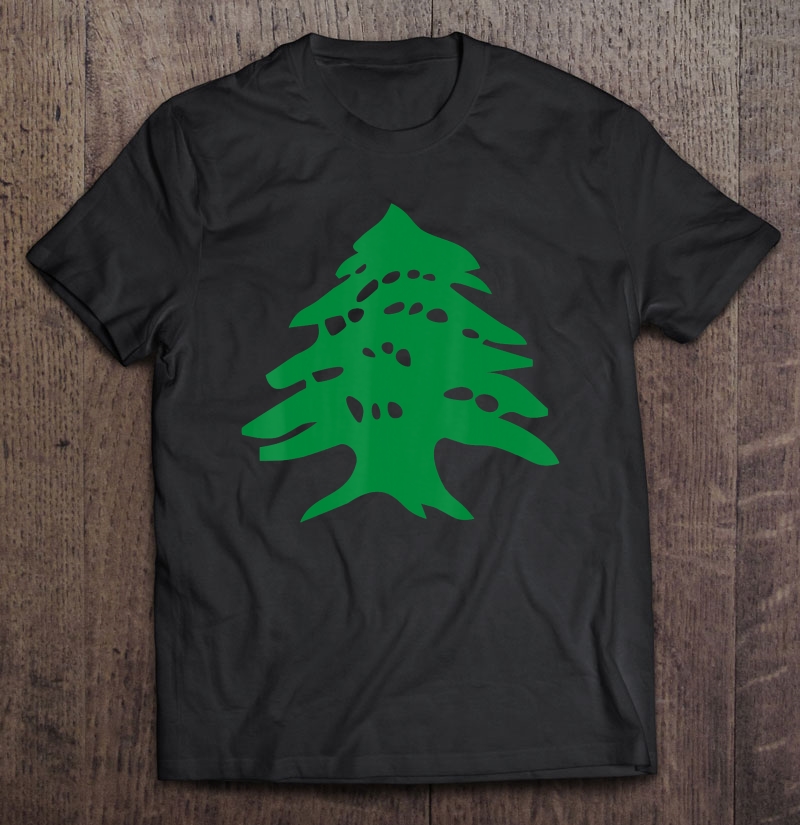 Lebanon Flag Cedar Tree Country Middle East Tee Shirt