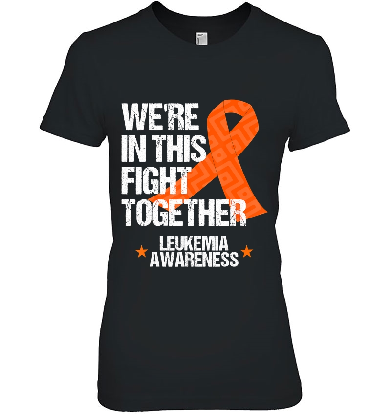 Leukemia Awareness Family Fight Orange Ribbon Gift Hoodie