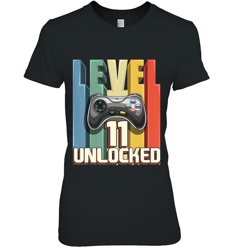 Level 11 Unlocked Video Game 11Th Birthday Gamer Gift Boys Hoodie