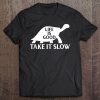 Life Is Good Take It Slow Men Women Funny Turtle Tank Top Tee