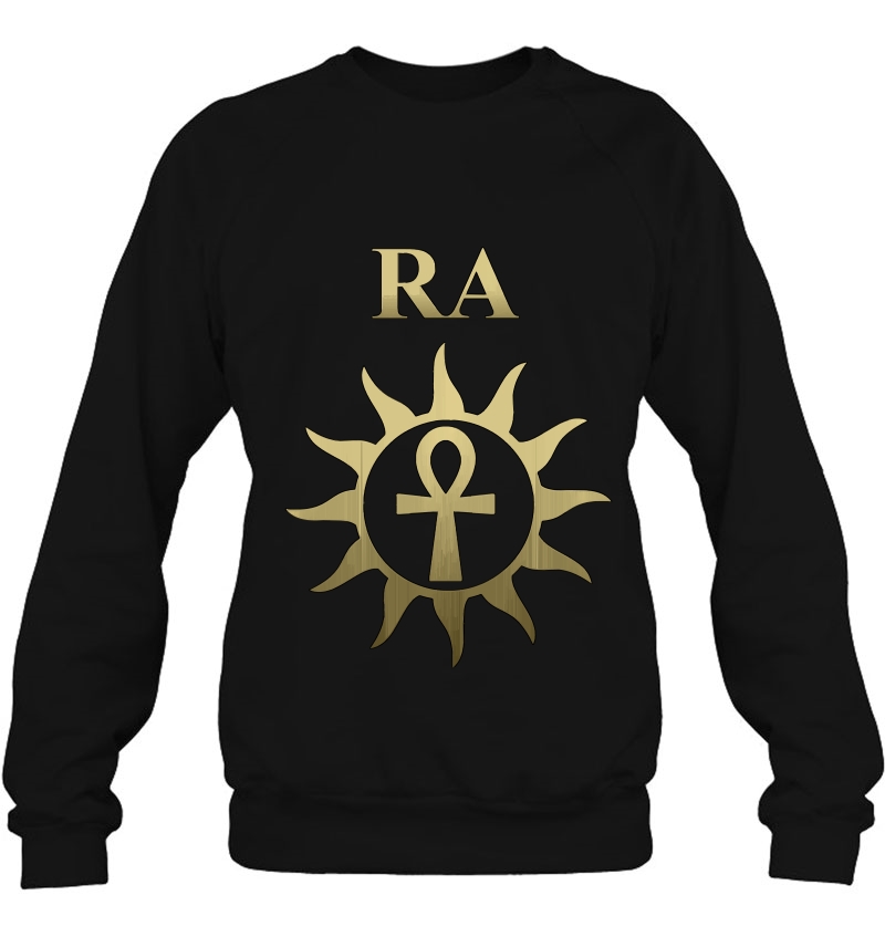 Ra Ancient Egyptian God Sun God Ankh Pullover Sweatshirt