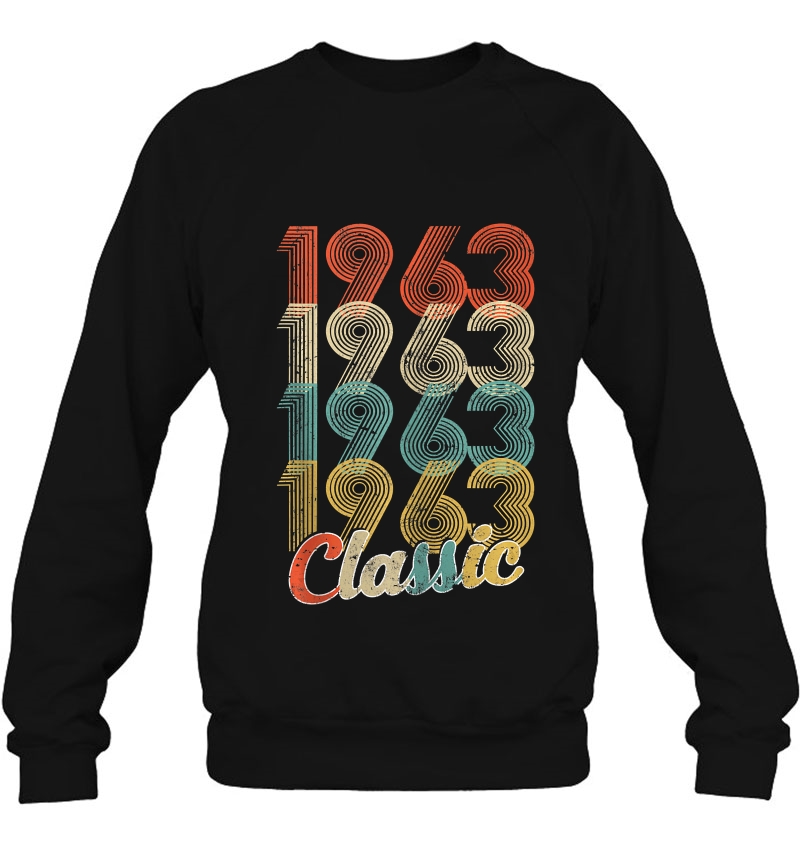 Retro Vintage 1963 Classic 57 Yrs Old 57Th Bday Men Women Tank Top Sweatshirt