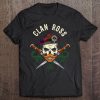 Scottish Clan Ross Bad Ass Skull With Tam Clan Badge Tee