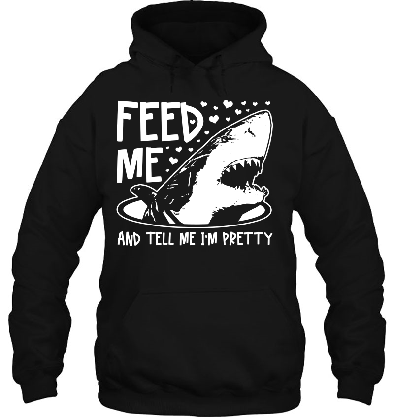 Shark Feed Me & Tell Me I'm Pretty Funny Great White Shark Mugs