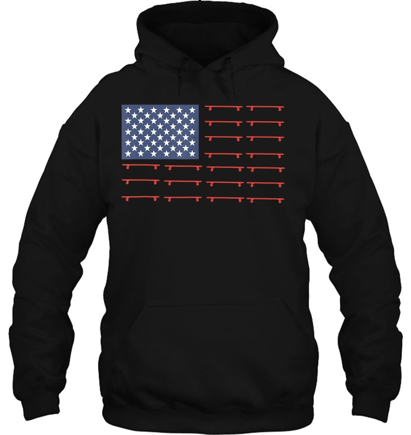 Skateboard Us Flag - Vintage Skater Shirt Mugs