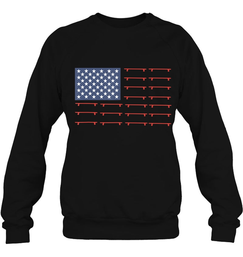 Skateboard Us Flag - Vintage Skater Shirt Mugs