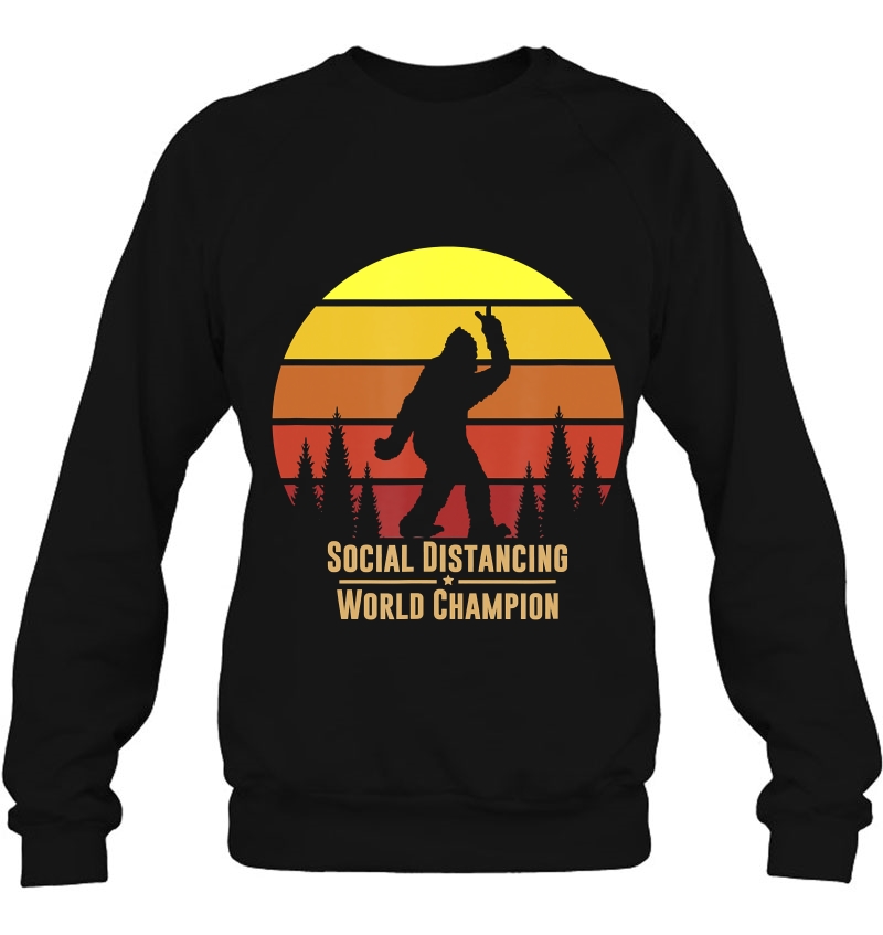 Social Distancing World Champion - Bigfoot Yeti Sunset Mugs