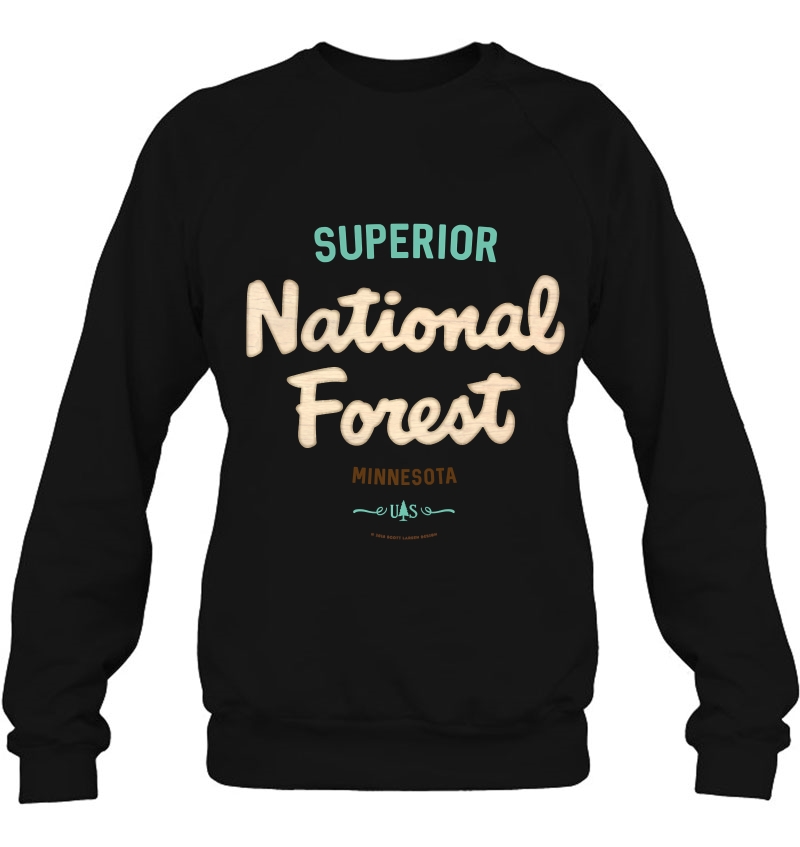 Superior National Forest Minnesota Usfs Script Logo Pullover Mugs