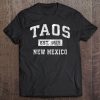 Taos New Mexico Nm Vintage Established Sports Design Tee