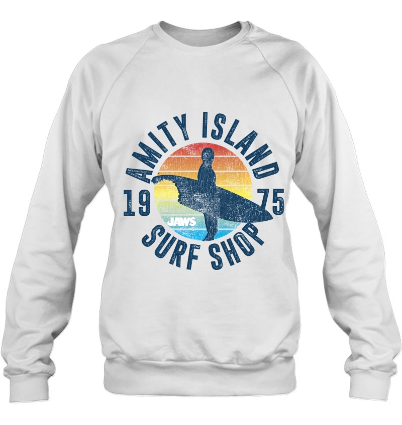 Jaws Amity Island Surf Shop 1975 Retro Logo Mugs