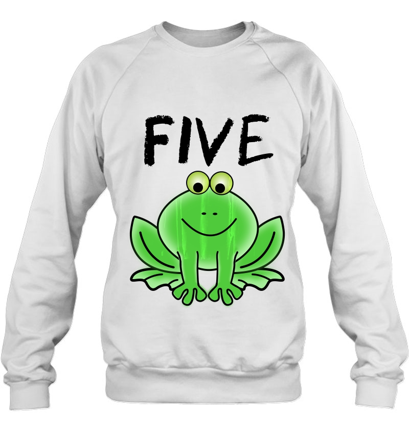Kids 5 Year Old Frog Birthday Party 5Th Birthday Shirt Sweatshirt