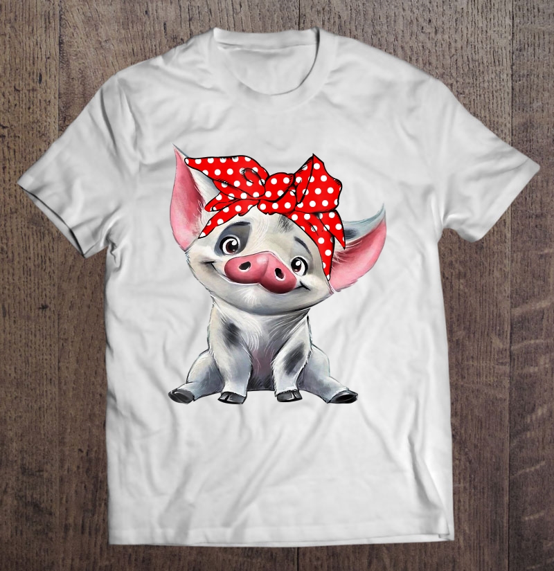 Pua Pig With Bandana Shirt For Women, Girl And Kid Shirt