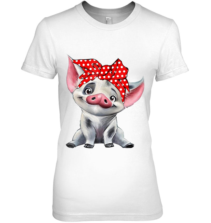 Pua Pig With Bandana Shirt For Women, Girl And Kid Hoodie