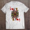 Queen Of Hearts Playing Card Matching Couples Costume Tee