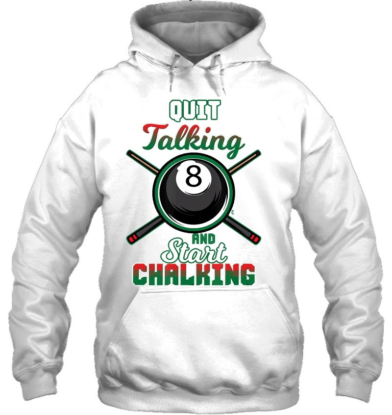 Quit Talking Start Chalking Pool Chalk Billiard Mugs