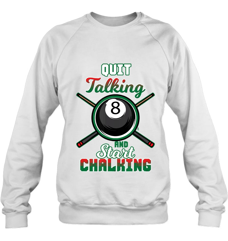 Quit Talking Start Chalking Pool Chalk Billiard Mugs