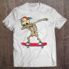 Skeleton Skateboard Dabbing Skate Skeleton Tee