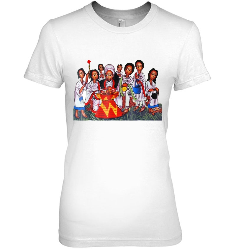 Traditional Ethiopian Having Lunch Ladies Tee