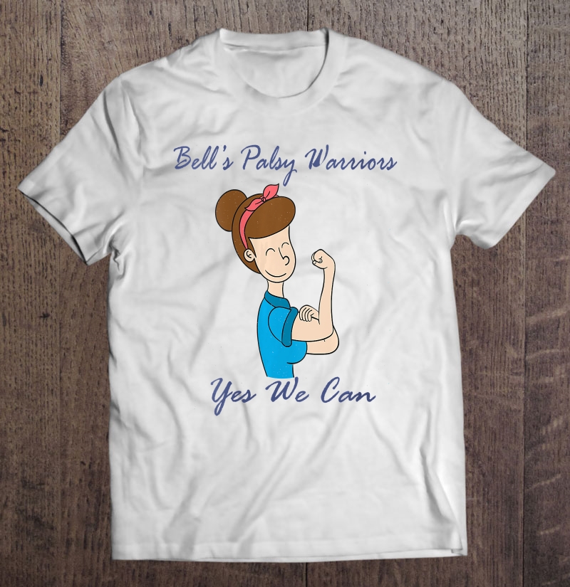 Womens Bell's Palsy Warriors Yes We Can V-Neck Shirt