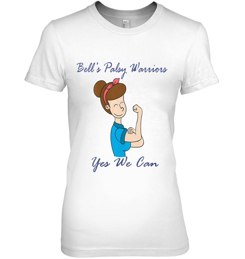 Womens Bell's Palsy Warriors Yes We Can V-Neck Hoodie