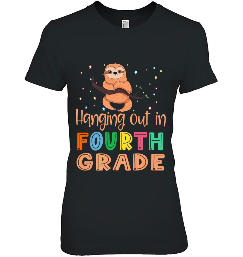 4Th Grade Shirt Back To School Fourth Grade Sloth Boys Girls Premium Hoodie