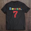 7Th Birthday Boy Seven Year Old Gift Number 7 Ver2 Tee