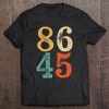 8645 Anti Trump Rough Serif Numbers (Dark) Tee